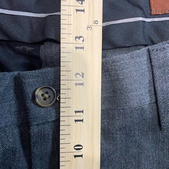 NWT EDDIE BAUER Nano Care Dress Casual Pleated Ruston Fit Pants Charcoal 34 x 30 - Picture 12 of 12